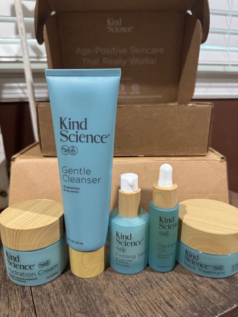 Kind Science Gentle Cleanser & Skincare Set in Light Blue